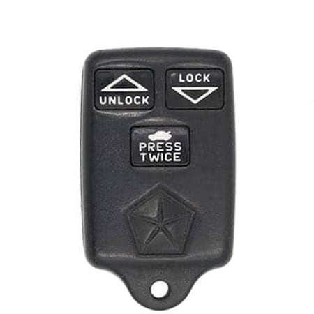 Oem REF:   1993-1997 Chrysler Dodge / 3-Button Keyless Entry Remote w/ Trunk / PN: 04759136AB / GQ4 OR-MOP019